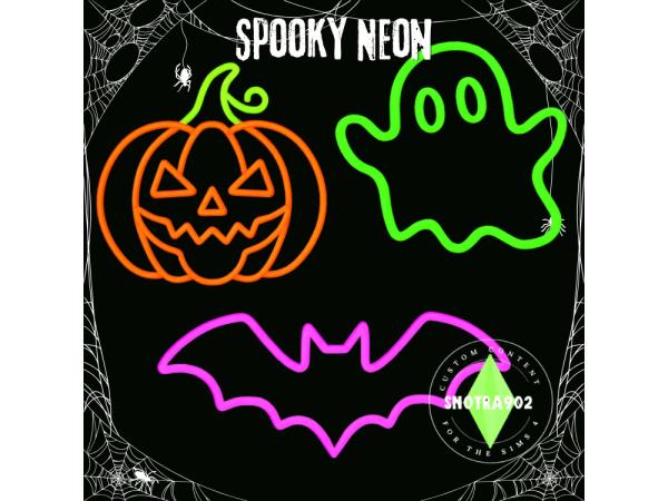 Mix Spooky Neon by Snotra902 - The Sims 4 Custom Content
