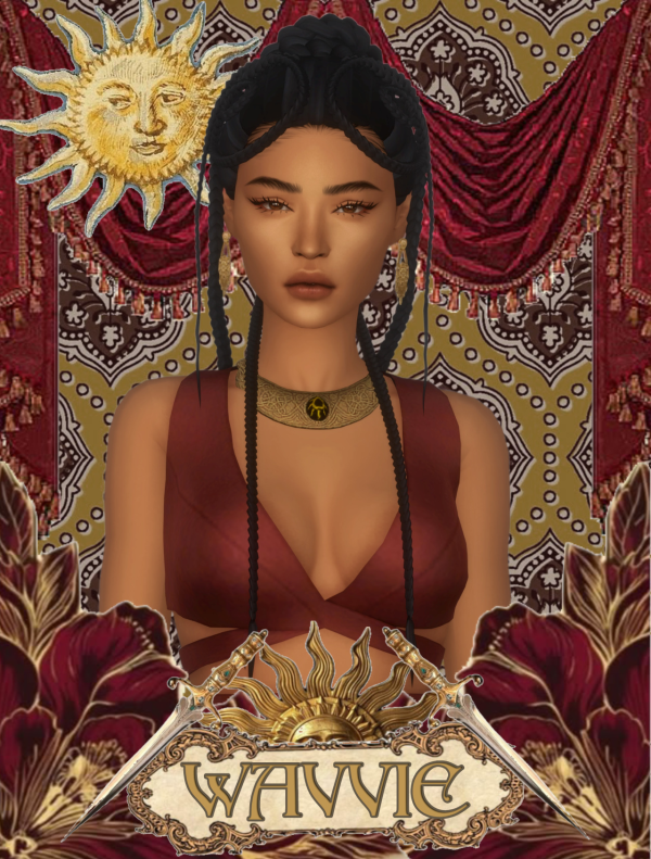 Maxis Match Empress Hair by simsfinds - The Sims 4 Custom Content