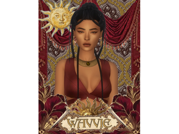 Maxis Match Empress Hair by wavvie - The Sims 4 Custom Content