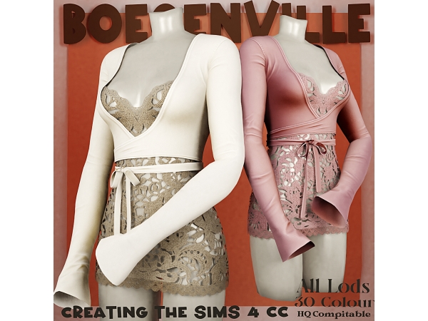 Alpha Boe_Miamiuu Outfit Dress - The Sims 4 Custom Content