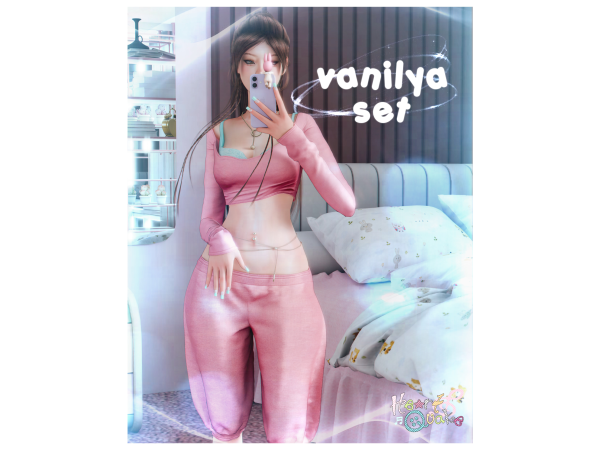 Mix heartquake vanilya set - The Sims 4 Custom Content