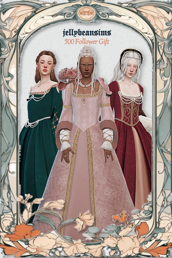 Mix Dump royal gown by simsfinds - The Sims 4 Custom Content