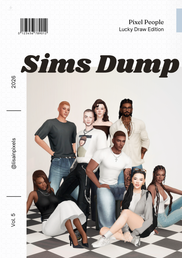 Mix Pixel People Vol 5 Lucky Draw Edition by simsfinds - The Sims 4 Custom Content
