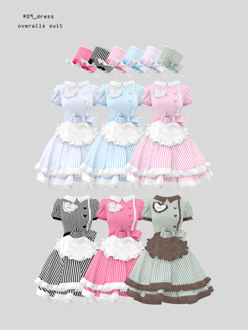 Mix [charonroqiqi]09_dress by roqiqi - The Sims 4 Custom Content