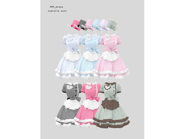 Mix [charonroqiqi]09_dress - The Sims 4 Custom Content