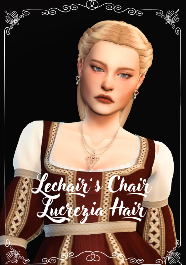 Maxis Match [Lechair's Chair] Lucrecia Hair by simsfinds - The Sims 4 Custom Content