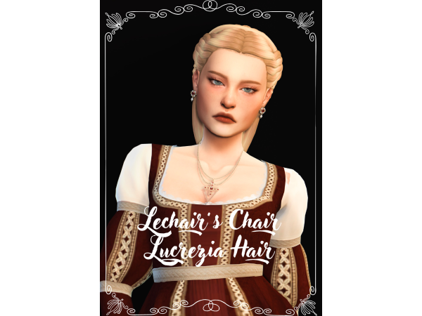 Maxis Match [Lechair's Chair] Lucrecia Hair - The Sims 4 Custom Content