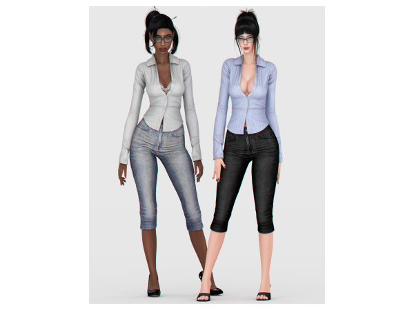 Alpha Femme Elegance Set - The Sims 4 Custom Content