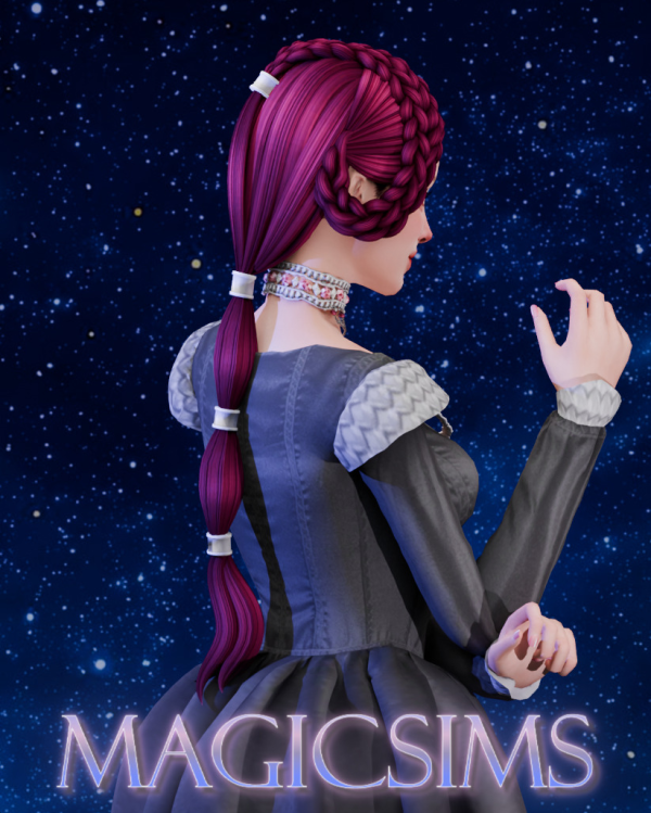 Maxis Match Margarita hair Magic_sims by simsfinds - The Sims 4 Custom Content