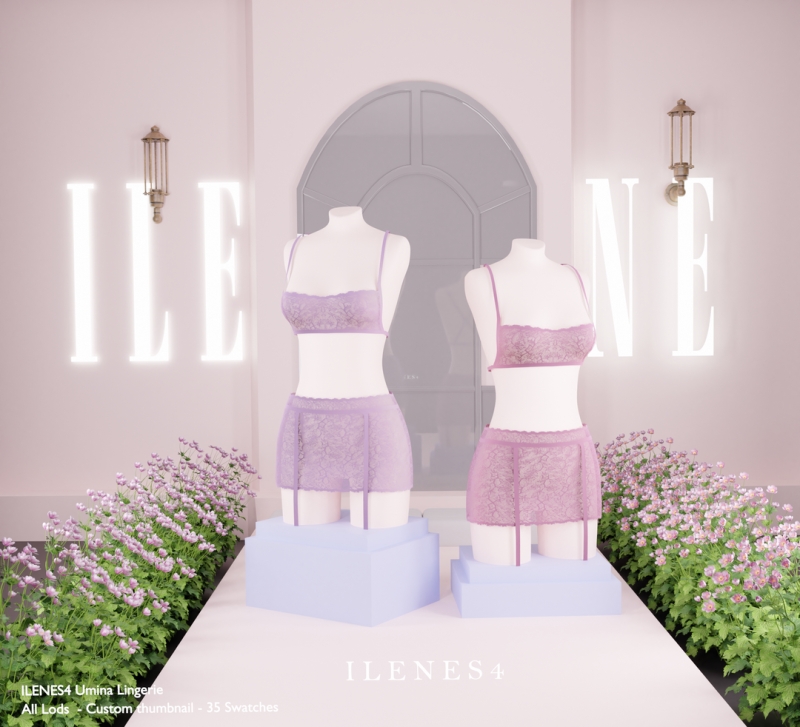 Alpha ILN Umina Lingerie by ilenes4 - The Sims 4 Custom Content