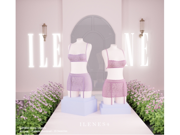 Alpha ILN Umina Lingerie - The Sims 4 Custom Content