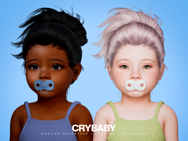 Alpha CRYBABY Guajira Hairstyle I Toddler (Newsea) - The Sims 4 Custom Content