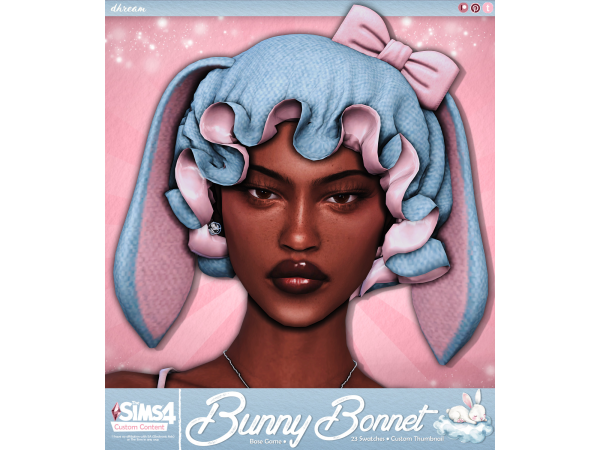 Mix Bunny Bonnet by dhream - The Sims 4 Custom Content