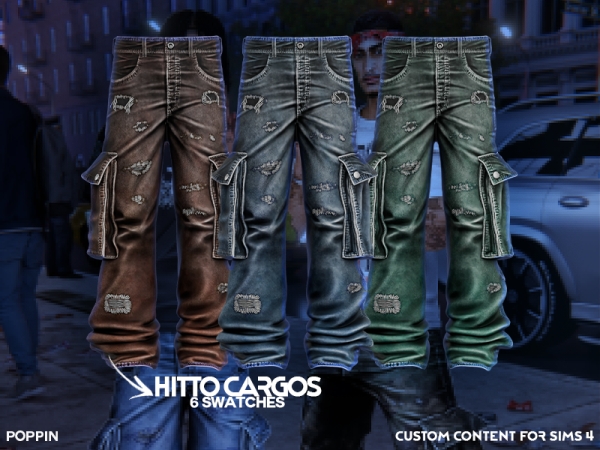 Alpha POPPIN Hitto Cargos (Standard Version) - The Sims 4 Custom Content