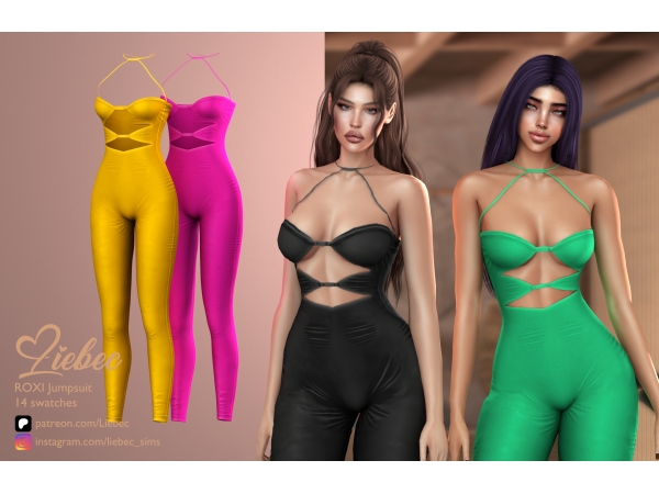 Alpha LIEBEC ROXI JUMPSUIT - The Sims 4 Custom Content