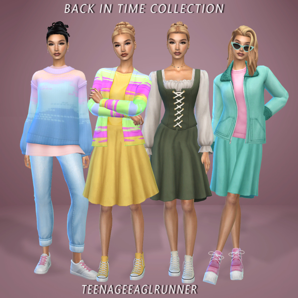 Maxis Match Back in Time Collection by teenageeaglerunner - The Sims 4 Custom Content
