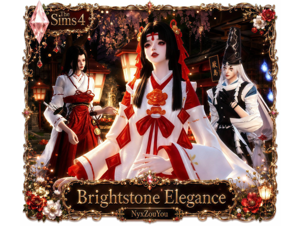Alpha Brightstone Elegance by NyxZouYou - The Sims 4 Custom Content