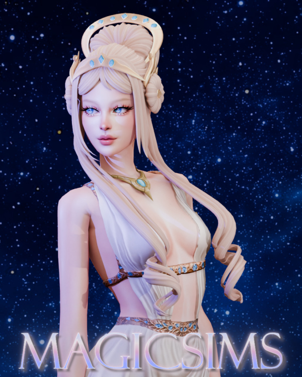 Maxis Match Ariadne hair Magic_sims by simsfinds - The Sims 4 Custom Content