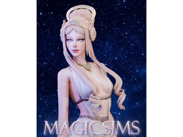 Maxis Match Ariadne hair Magic_sims - The Sims 4 Custom Content