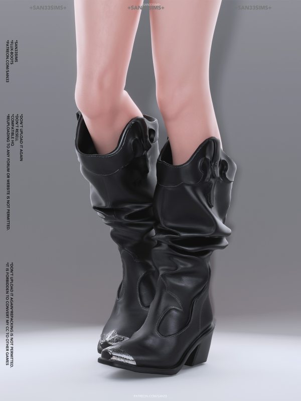 Alpha 333FLUX Boots by simsfinds - The Sims 4 Custom Content