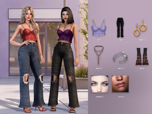 Alpha Rosie Lookbook - The Sims 4 Custom Content