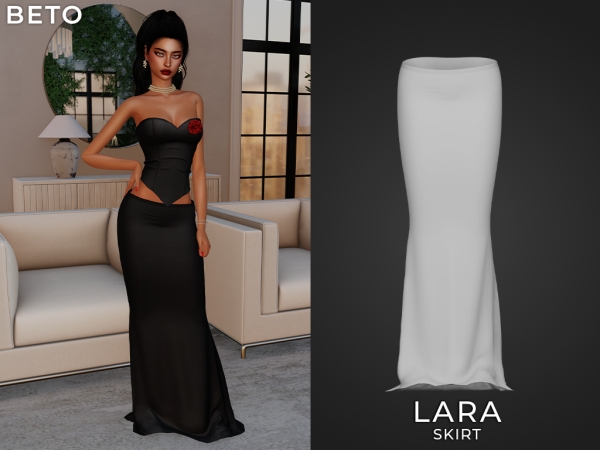 Alpha Lara Skirt - The Sims 4 Custom Content
