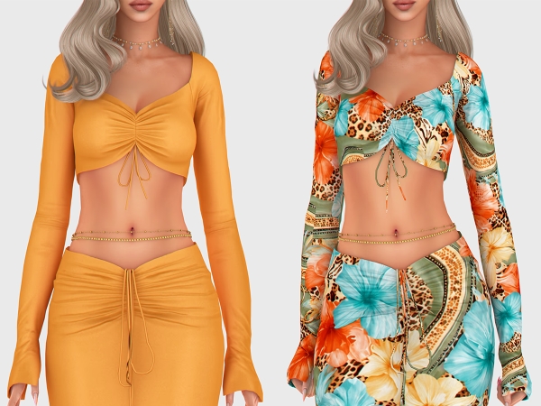 Alpha Kiana Top - The Sims 4 Custom Content