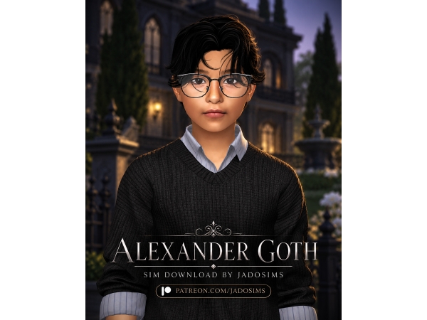 Alpha Alexander Goth (Sim Download) - The Sims 4 Custom Content