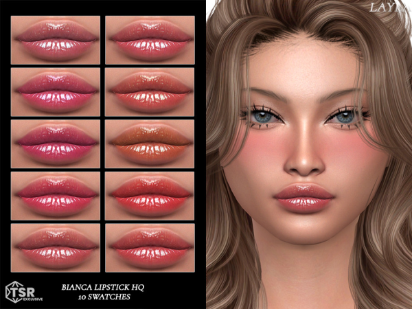 Alpha tsr Layla Bianca Lipstick HQ - The Sims 4 Custom Content