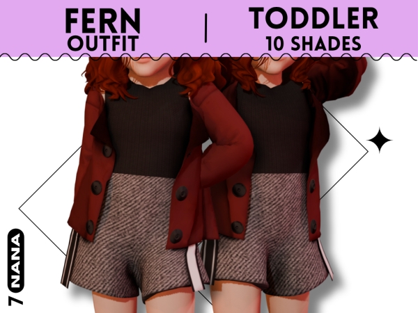 Maxis Match 7NANA (Fern) Outfit for Toddler - The Sims 4 Custom Content