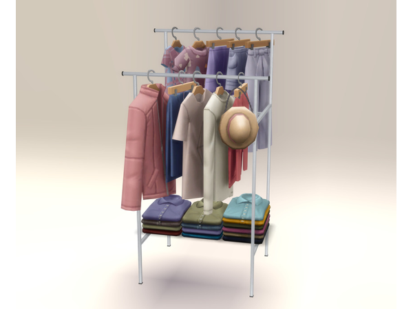 Maxis Match Metal double rack by Orangalia_73 - The Sims 4 Custom Content
