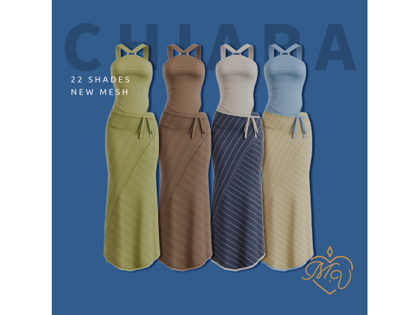 Maxis Match Chiara Dress by MissValentine - The Sims 4 Custom Content