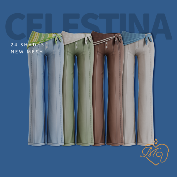 Maxis Match Celestina Pants by simsfinds - The Sims 4 Custom Content