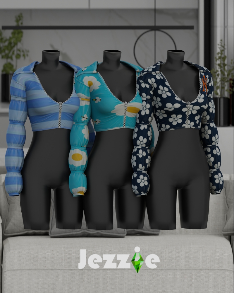 Alpha JEZZIETS4 ALANA JACKET by jezziets4 - The Sims 4 Custom Content