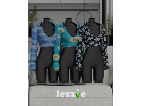 Alpha JEZZIETS4 ALANA JACKET - The Sims 4 Custom Content