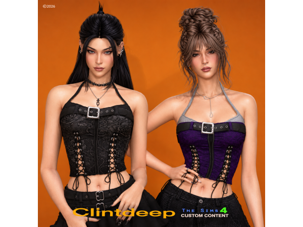 Alpha Clintdeep Sarah Corset (Exclusive Content) - The Sims 4 Custom Content