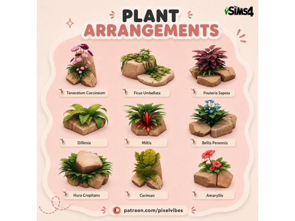 Mix Plant Arrangements - The Sims 4 Custom Content
