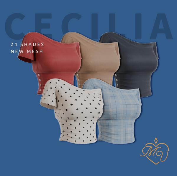 Maxis Match Cecilia Top by simsfinds - The Sims 4 Custom Content