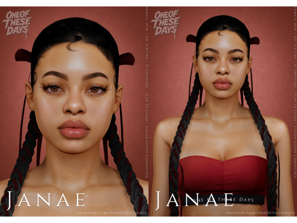 Alpha Janae SKINSKINOVERLAY facemask lipstick tray files - The Sims 4 Custom Content