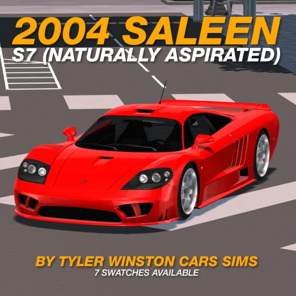 Alpha Tyler Winston Cars 2004 Saleen S7 by tylerwcars - The Sims 4 Custom Content