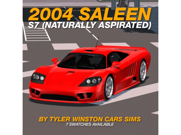Alpha Tyler Winston Cars 2004 Saleen S7 - The Sims 4 Custom Content