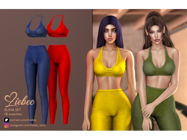 Alpha LIEBEC ALINA SET - The Sims 4 Custom Content