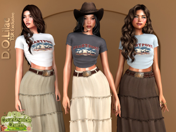 Alpha Dusty Sunset Set - The Sims 4 Custom Content