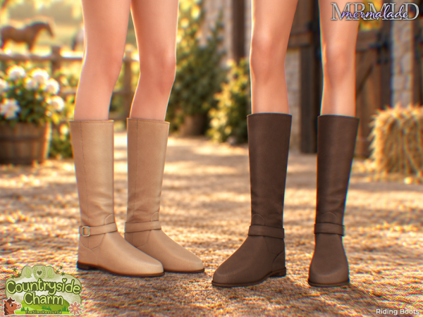Alpha Riding Boots - The Sims 4 Custom Content