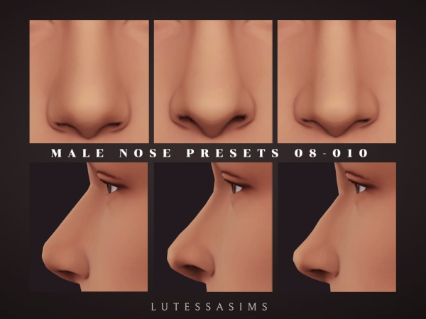 Mix Male Nose Presets 08 010 - The Sims 4 Custom Content
