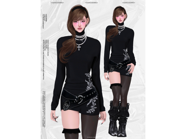Alpha 333Lune Suit - The Sims 4 Custom Content