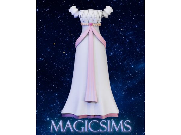 Maxis Match Diana dress by Magic_sims123 - The Sims 4 Custom Content