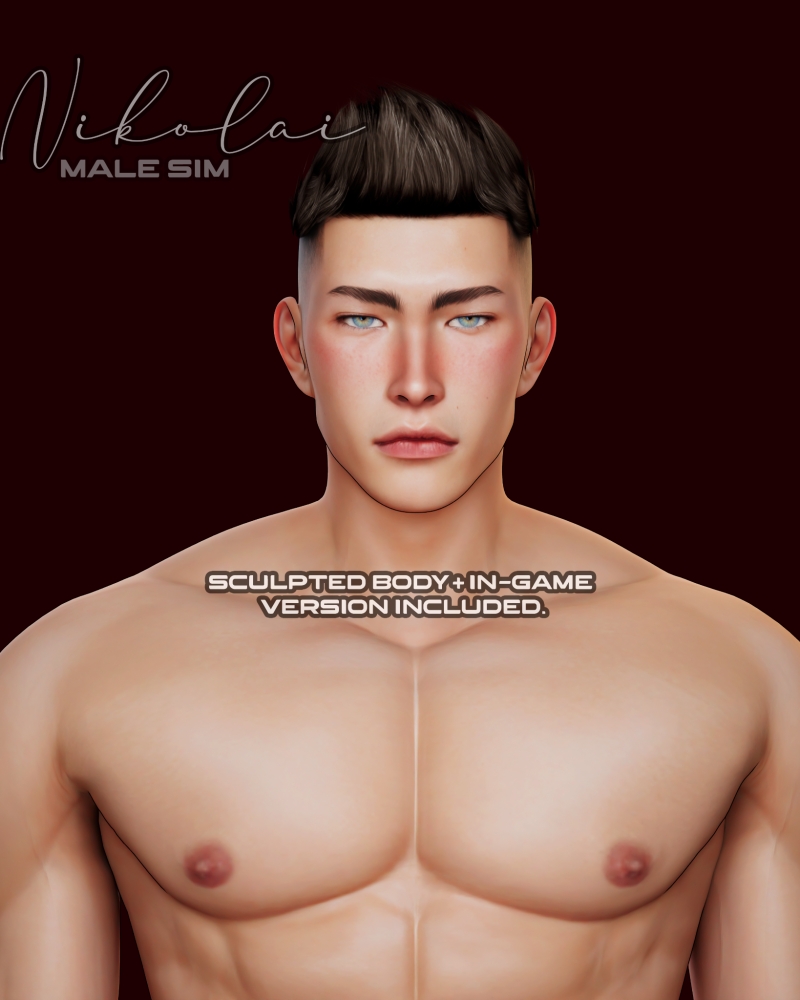 Mix Nikolai Male Sim by lamontcreatorr - The Sims 4 Custom Content