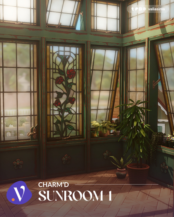 Maxis Match Charm'd Sunroom 1 by simsfinds - The Sims 4 Custom Content
