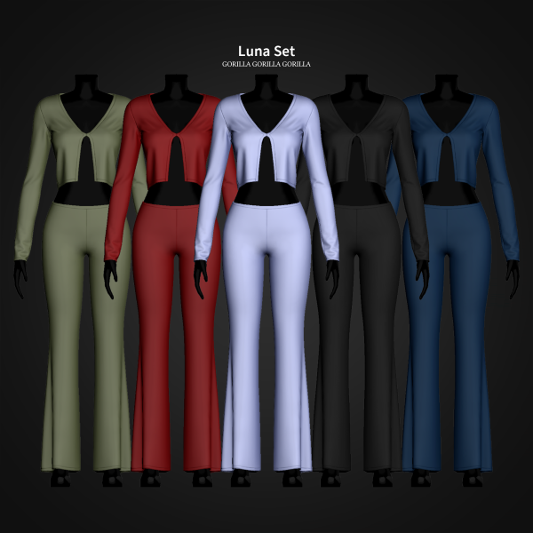 Alpha Luna Set by simsfinds - The Sims 4 Custom Content